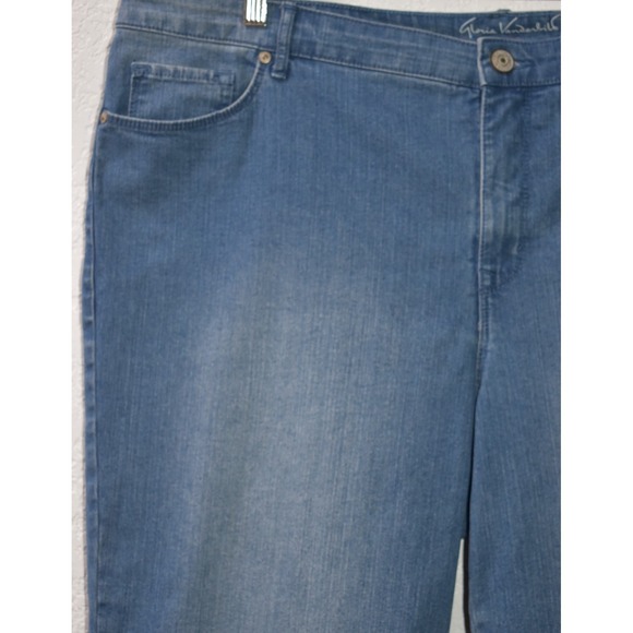 Gloria Vanderbilt Jeans Capri 18W All Around Slimming Effect Embroidered Stretch - Picture 10 of 16